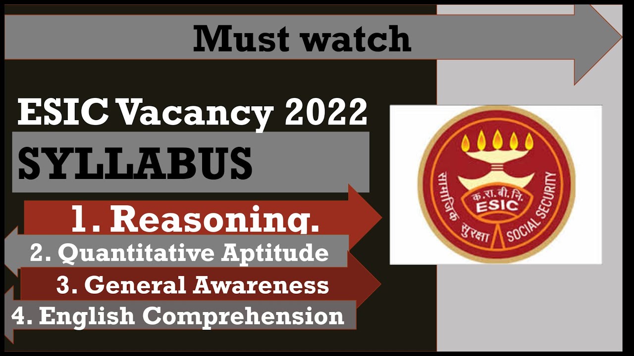 ESIC UDC Previous Year Question Paper with Answers esic recruitment 2021 ESIC UDC State wise vacancy