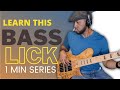 Learn this bass lick in 1 min  bass lick no 4
