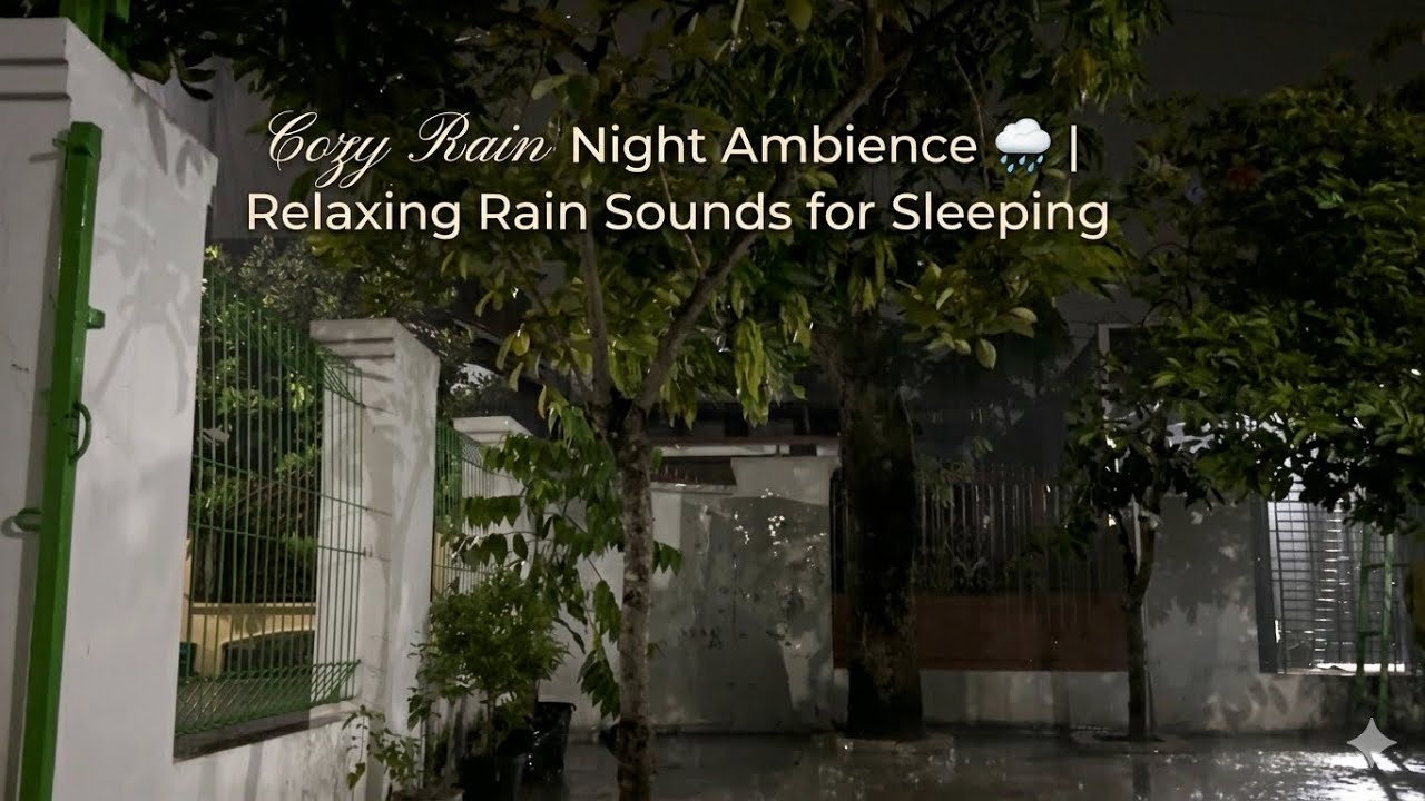 Cozy Rain Night Ambience 🌧️ | Relaxing Rain Sounds for Sleeping - YouTube