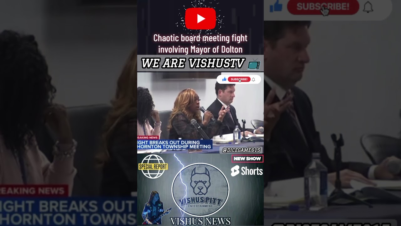 Super Mayor Tiffany Henyard Meeting Brakes Out Into A Fight... 