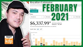 February 2021 Royalty Earnings Report From Amazon KDP | Ben Chinnock