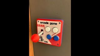 Printed a retro arcade switch panel for my lamp #3D printing