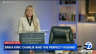 Charlie Kirk's widow Erika speaks publicly for 1st time since shooting
