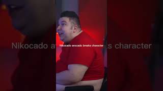 Nikocado Avocado breaks character for a few seconds. 🤣￼