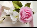 Реалистичная роза из фоамирана 🌸 Веточка фрезии  🌸 Украшение в прическу/ DIY / 🌸🌸🌸🌸🌸