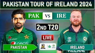 PAKISTAN vs IRELAND 2nd T20 MATCH LIVE COMMENTARY | PAK vs IRE LIVE | ire 10 OVERS