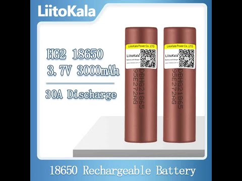 Аккумулятор LiitoKala New Original 3-7v 18650 HG2 3000mAh Lithium Rechargeable Batteries 20A-30A
