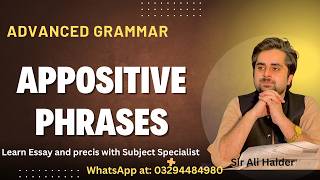 Learn Appositive phrases with Sir Ali Haider #css2026