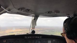 Cessna Citation 2, 551, Landing and full Reverse
