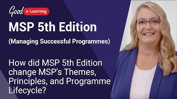 How did MSP 5th Edition change MSP’s Themes, Principles, and Programme Lifecycle?