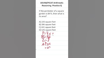 ASVAB/PiCAT Math Knowledge Practice Test Question: Perimeter and Area #acetheasvab with #grammarhero