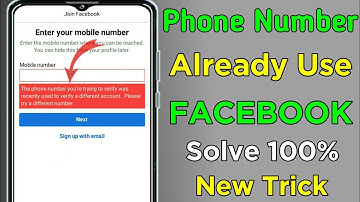 Facebook Phone Number Already In Use Problem Solved 2021 | Fb Mobile Number Already Used Problem