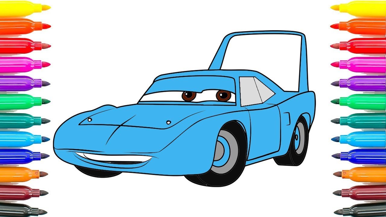 How to Draw Cars 3 Kingaka Strip Weathers Coloring How To Paint Cars 3