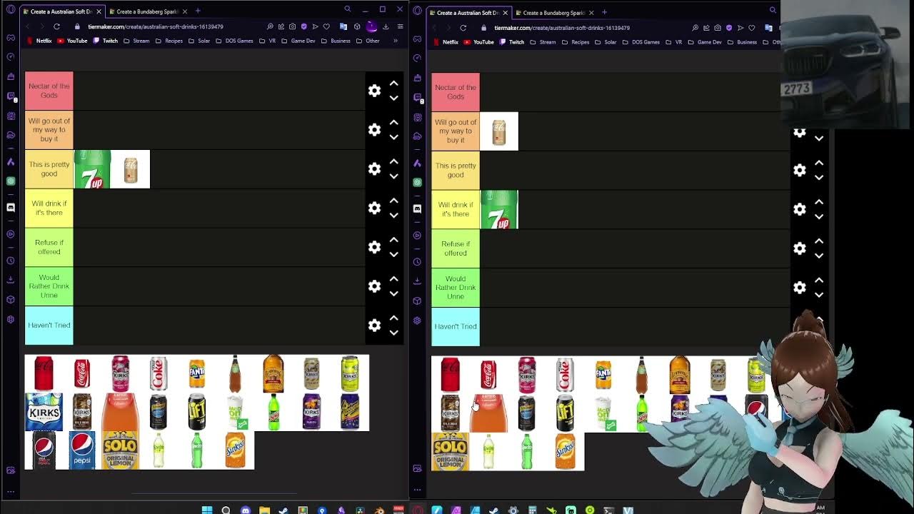 Rating Aussie Soft Drinks Tier List Stream (VOD) YouTube