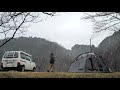 【雨キャンプ】愛犬と雨音に癒される | Hot Tent Camping