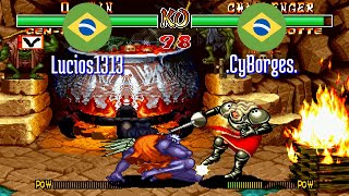 FT3 @samsho2: Lucios1313 (BR) vs .CyBorges. (BR) [Samurai Shodown II Fightcade] May 18