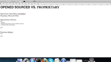 Opened Sourced vs. Proprietary Software