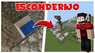 Como fazer um esconderijo com senha igual do Viniccius13 - Minecraft Bedrock