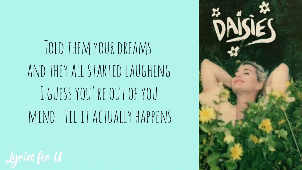 Katy Perry Daisies (lyrics) YouTube