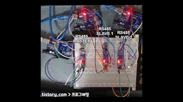 🔥🐻 아두이노와 RS485모듈(MAX485) 1:2통신으로 LED 제어해보기!#Shorts