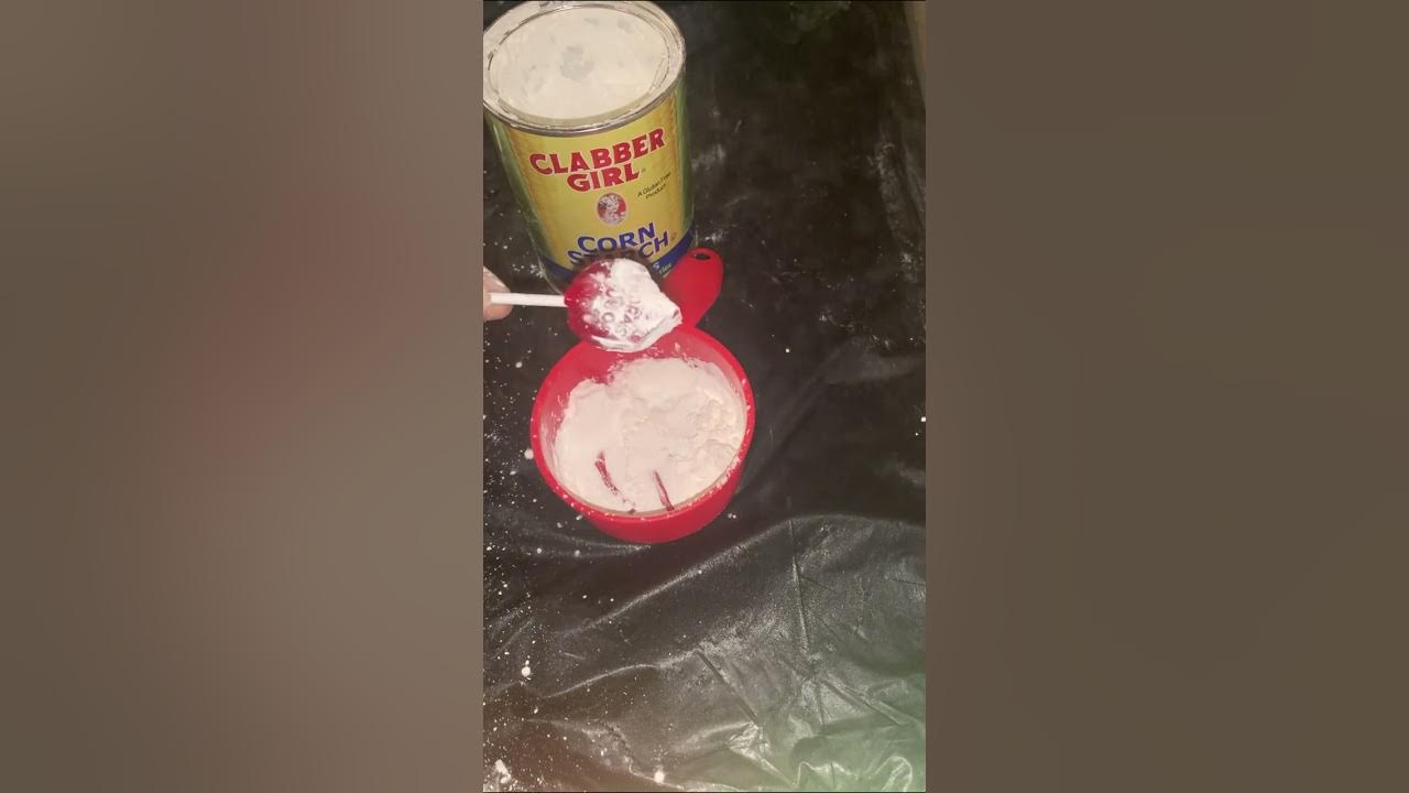 Loud Squeaky Crunching and Smacking on Cornstarch 🥰 YouTube