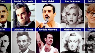 Actors Who Perfectly Resembled Famous People in Movies #comparison #actor #movies #movie #famous