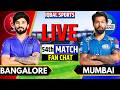🔴Bangalore vs Mumbai Live Match, IPL 2026 Fan Chat | RCB vs MI Live | Live Cricket Match Today