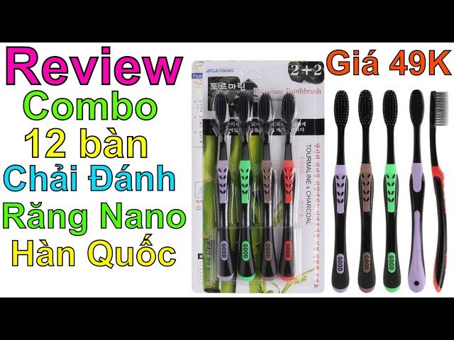 Trên tay bàn chải đánh răng nano hàn quốc mua một lần dùng cả năm