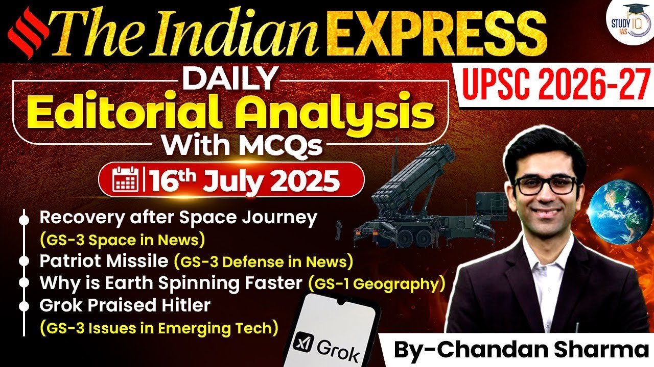 Indian Express Analysis | 16th July 2025 | The Indian Express Newspaper ...