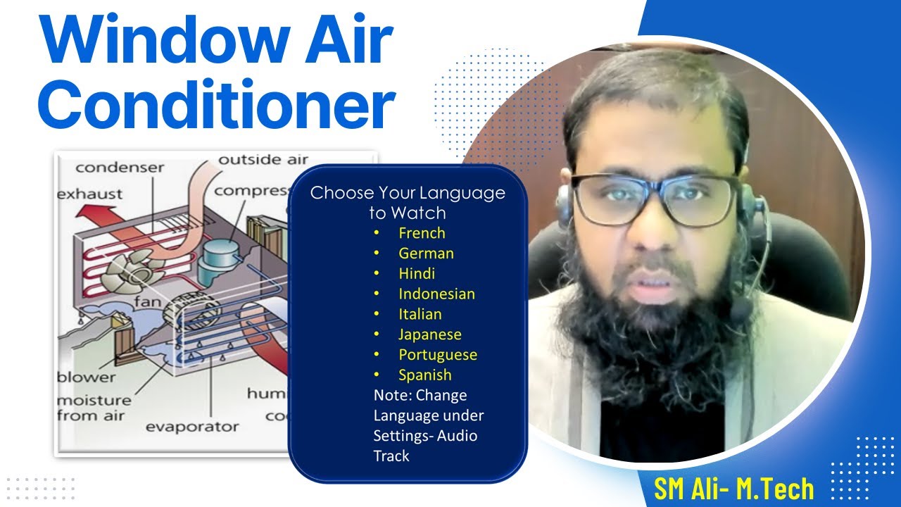 Class 29 - Window Air Conditioner - - Change Language in settings under Audio Track.