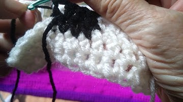 Wide extended single crochet stitch