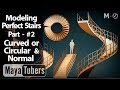 Modelar la Escalera Curva y Recta con Autodesk Maya? fácil! Tutoriales 3D Maya Español - MayaTubers