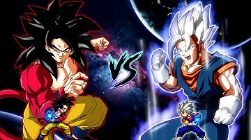 Son Goku SSJ4 V5 OP (New) VS Vegito V2 OP (all form) in Jump Force Mugen
