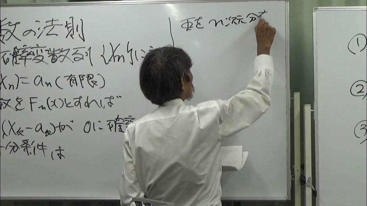 9月10日 佐野千遥 講演会【大数の法則 マルコフ不等式 マルコフ型の確率微分方程式 チェビシェフの不等式 コルモゴロフ マルコフの01法則
