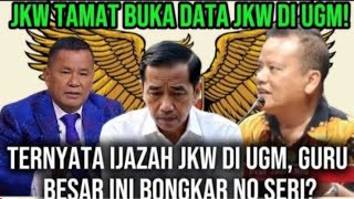 MAMPUS.!! DATA JKW DI BUKA SECARA TERBUKA, GURU BESAR INI BONGKAR NO SERI IJAZAH JKW DI UGM⁉️