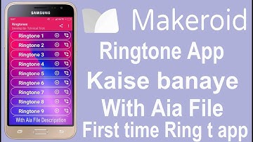Ringtone Aap Aia file with makeroide youtubepe first time RT aia file