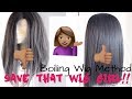 Part 1:How to boil and blow dry your sythetic wigs back to life! Revive that old  Matted/bushy Wig