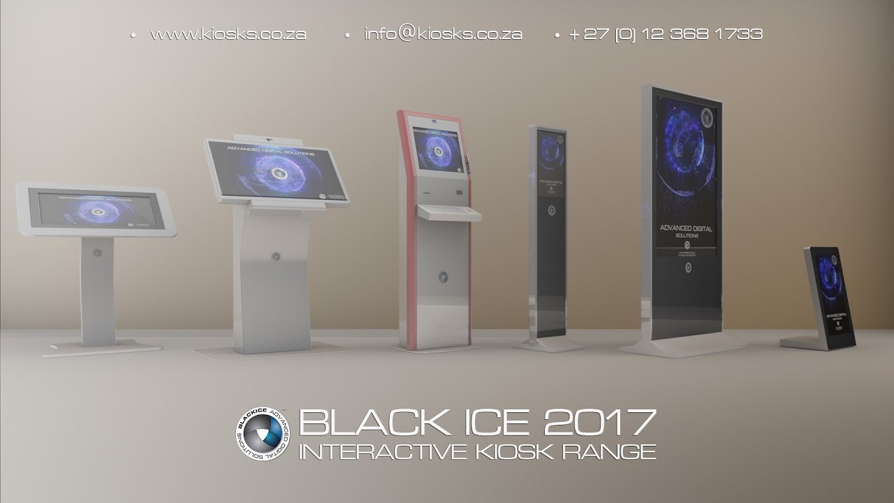 BLACK ICE KIOSKS 2017 INTERACTIVE KIOSK RANGE YouTube