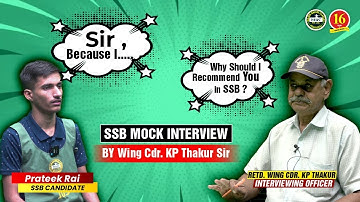 SSB Mock Interview | Complete Personal Interview & Feedback | SSB Personal Interview | SSB Coaching