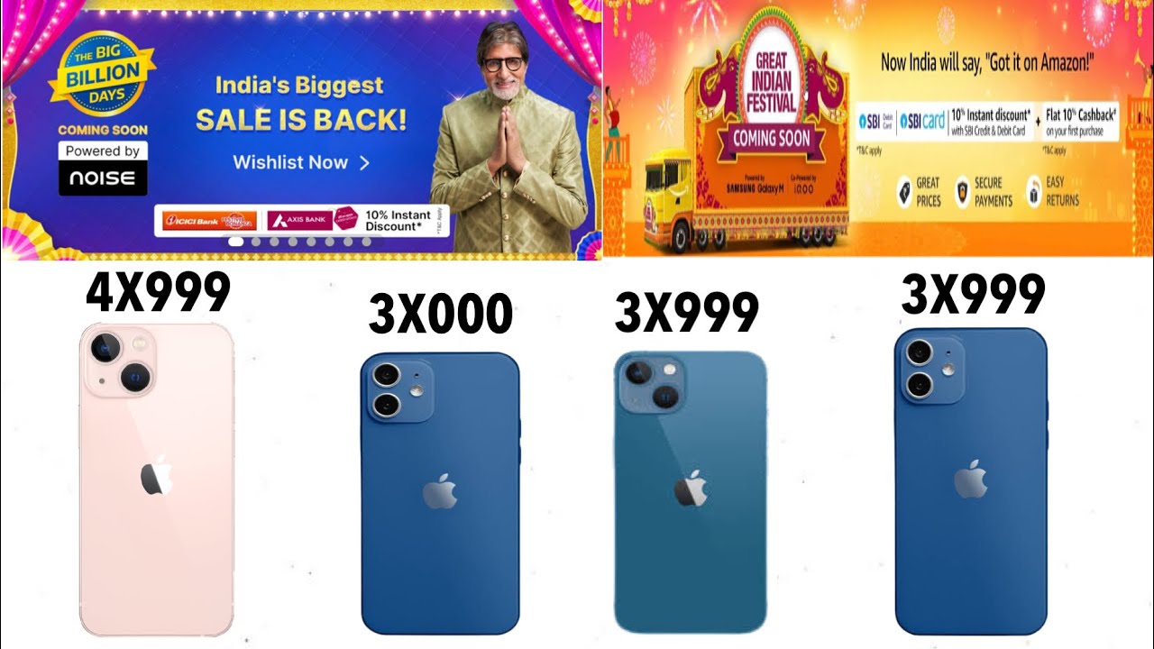 BBD sale and great Indian festival sale Biggest price drop on iPhone 13
