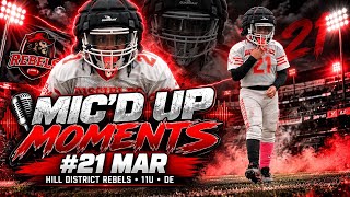 MIC’D Up Moments With #21 Mar Portis | Hill Rebels 11U v Braddock 11U WPYAA Week 10 Highlights 🔴⚫️
