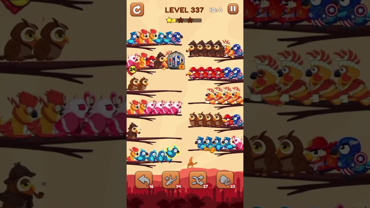 Bird Sort 2: Color Puzzle Level 337 