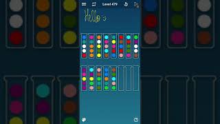 BALL SORT PUZZLE LEVEL 479 (The most difficult so far)