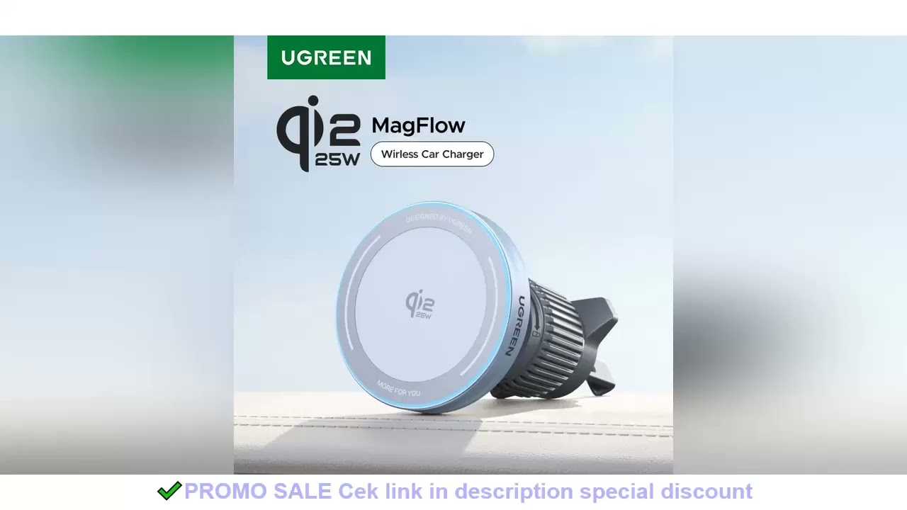 UGREEN Qi2 25W 15W Magnetic Car Phone Holder Wireless Charger Stand For iPhone 17 16 15 Pro Max Char