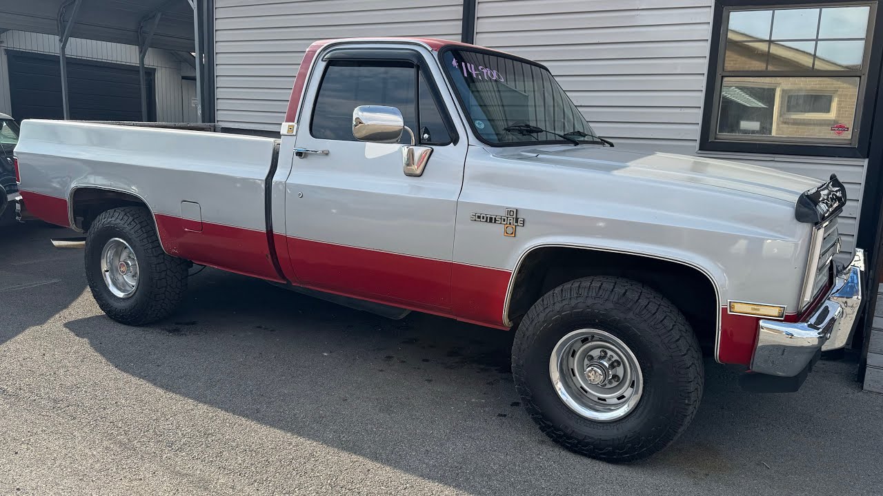 Тест-драйв Chevrolet K-10 LWB 4X4 1985 года выпуска. ПРОДАНО за 14 900 долларов США. Maple Motors...