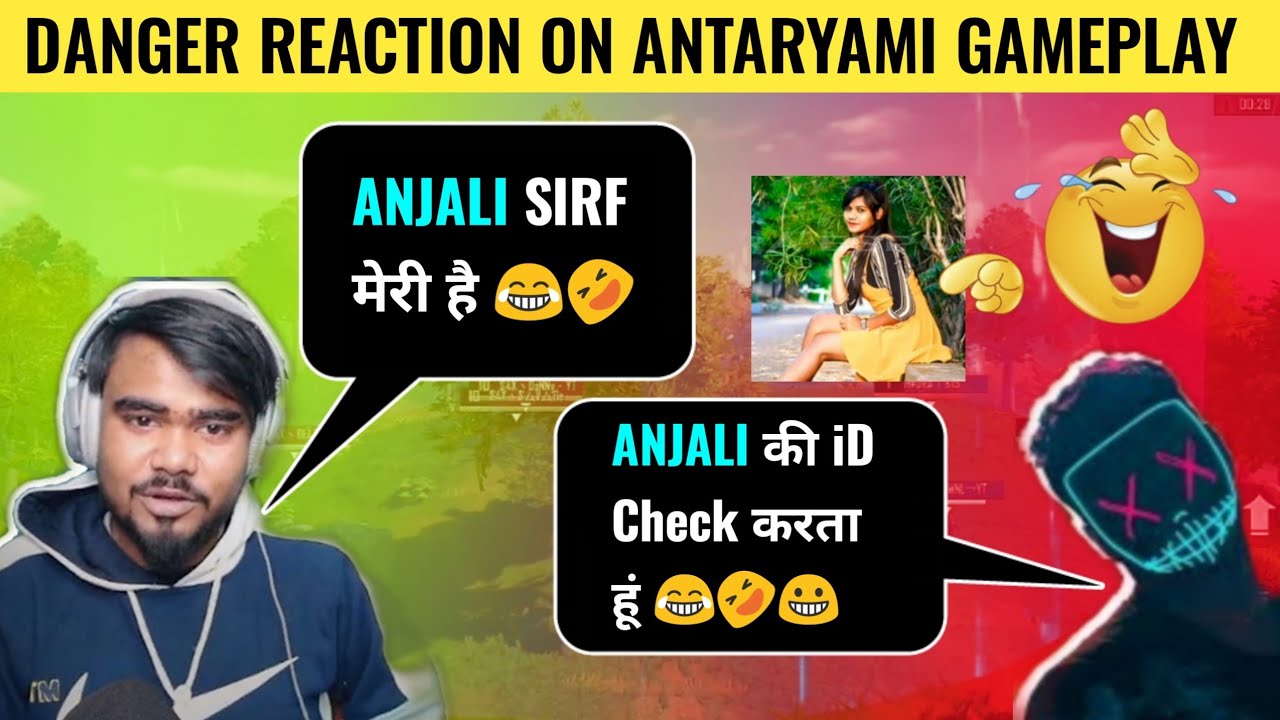 Hydra danger funny reaction on Antaryami gaming & Anjali🤣 in pubg mobile Ep 1