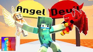 Monster School: Choose Your Side β Angel or Devil?! (Minecraft Movie Animation) | WOA Minecraft