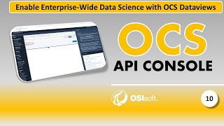 Data science with OCS Dataviews - OCS API Console