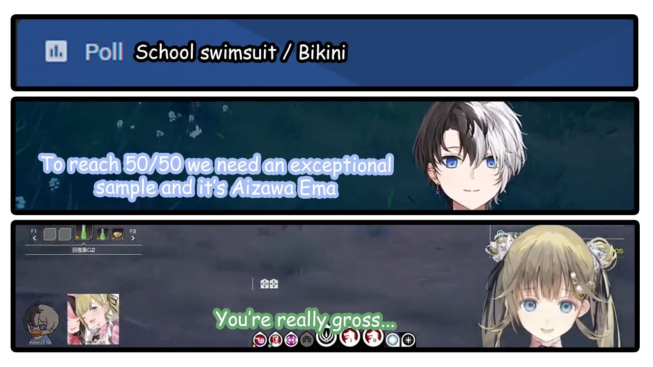 [Blue Protocol] The swimsuit poll (Hanabusa Lisa/Kamito)