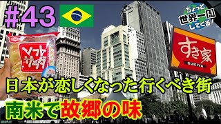 #43【故郷の味】サンパウロは日本の要素がたくさん詰まった街だった（サンパウロ / ブラジル②）世界一周